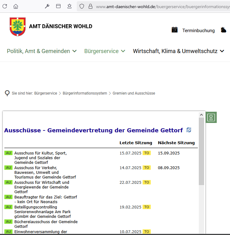 ein HardCopy zur Anschauung